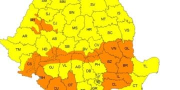 Cod portocaliu de intensificări puternice ale vântului cu rafale de 70…90 km/h, temporar va ninge viscolit