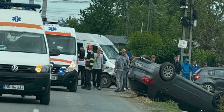 Accident rutier in localitatea Tichilești