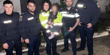 O minoră, aflată singură pe stradă, a fost identificată și încredințată familiei, cu sprijinul unui cetățean responsabil