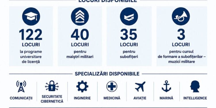 Start recrutărilor pentru instituțiile de învățământ militar și de informații